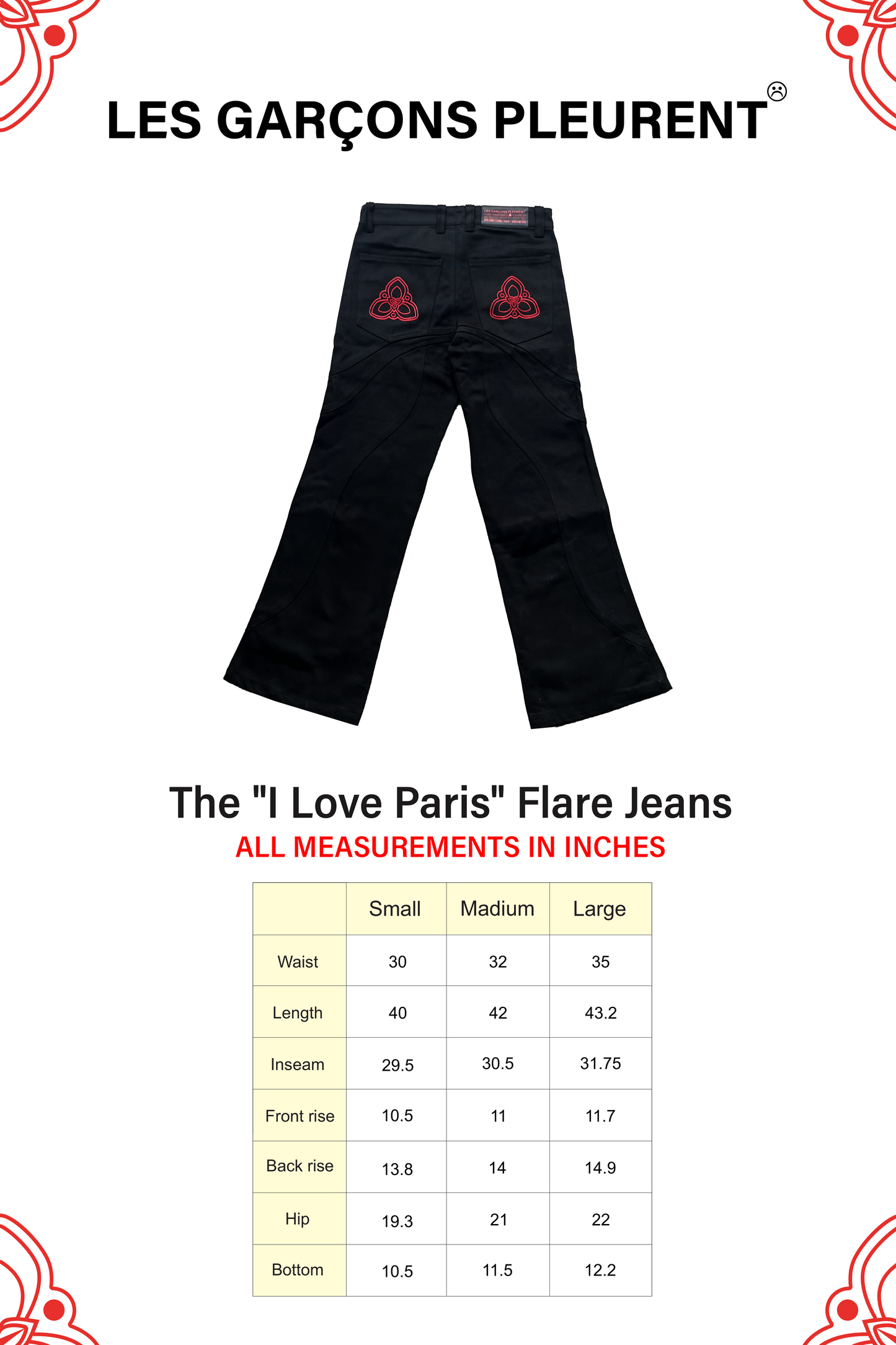 The "I Love Paris" Flare Jeans